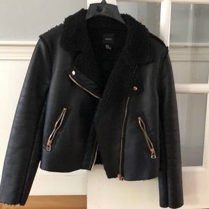Forever 21 black moto jacket